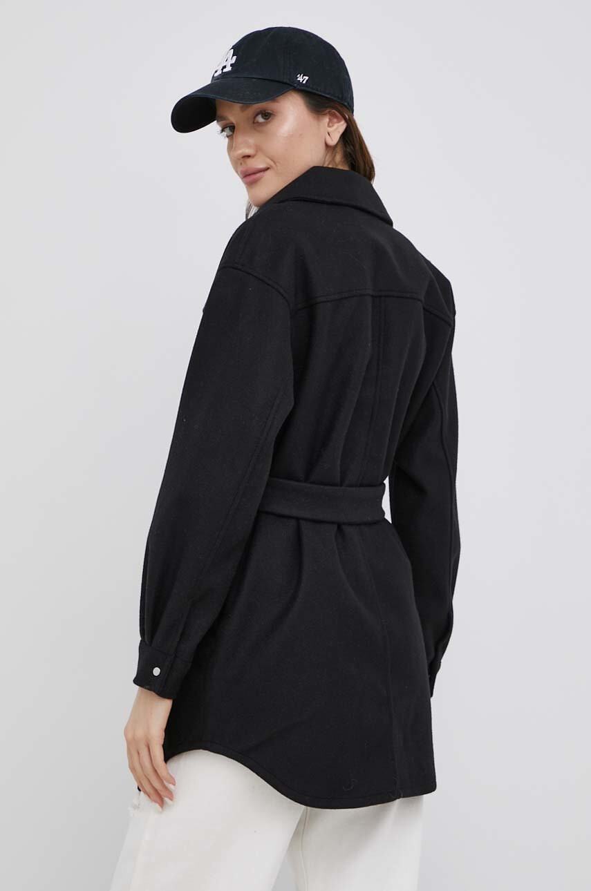 Vero Moda Риза дамска в черно със свободна кройка - Pepit.bg