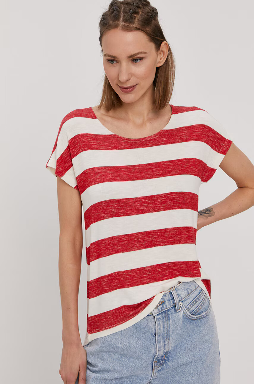 Vero Moda Тениска дамска в червено - Pepit.bg