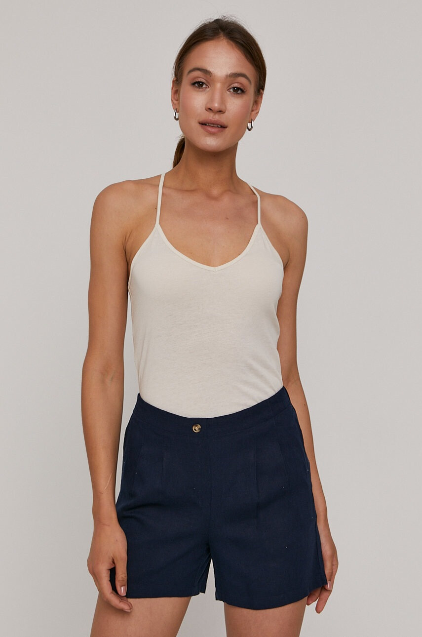 Vero Moda Топ дамски в кремаво - Pepit.bg