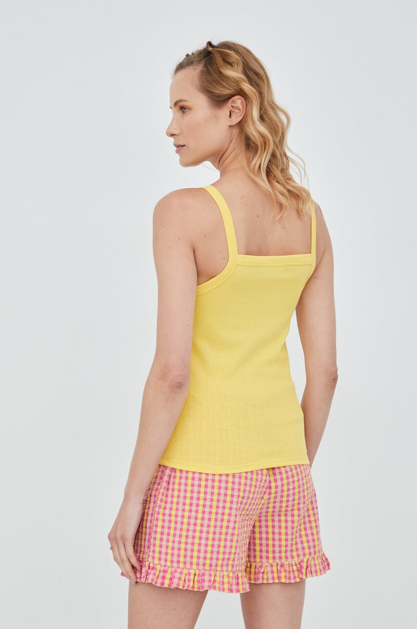 Vero Moda Топ дамски в жълто - Pepit.bg