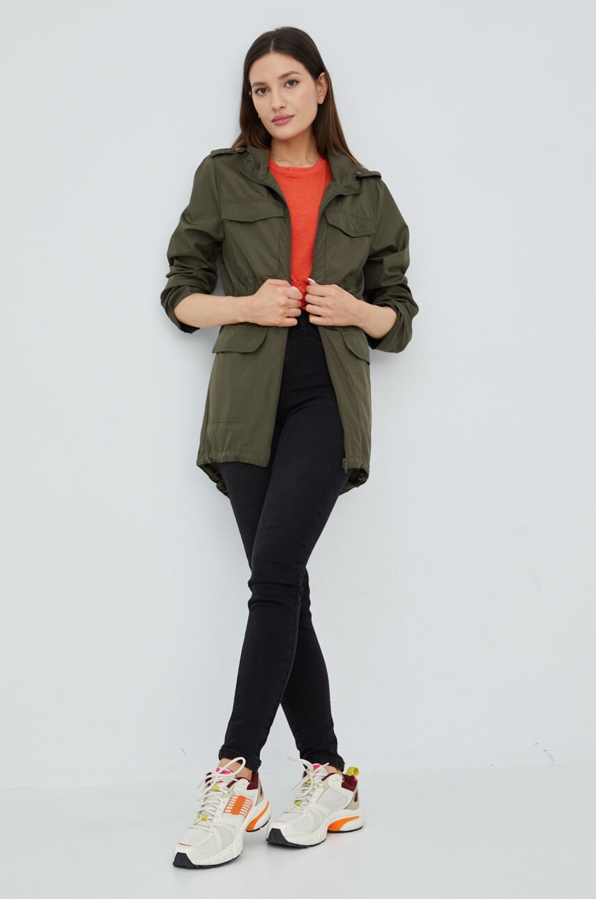 Vero Moda Топ с лен в оранжево - Pepit.bg