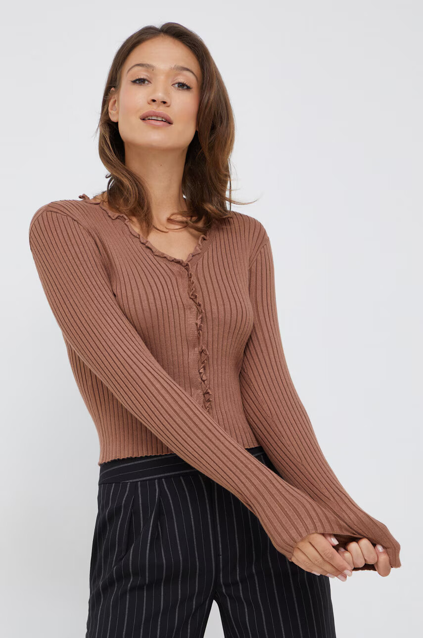Vero Moda Жилетка в кафяво от лека материя - Pepit.bg