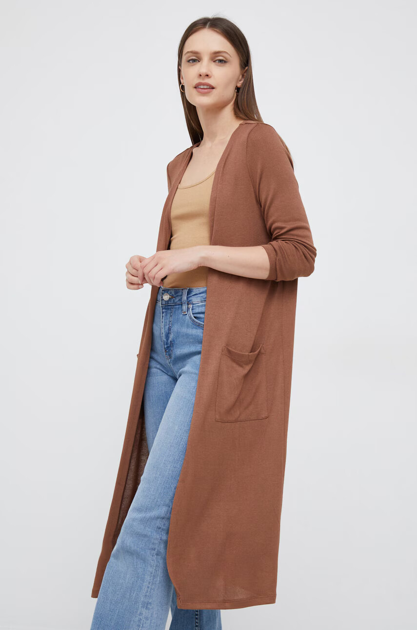 Vero Moda Жилетка в кафяво от лека материя - Pepit.bg
