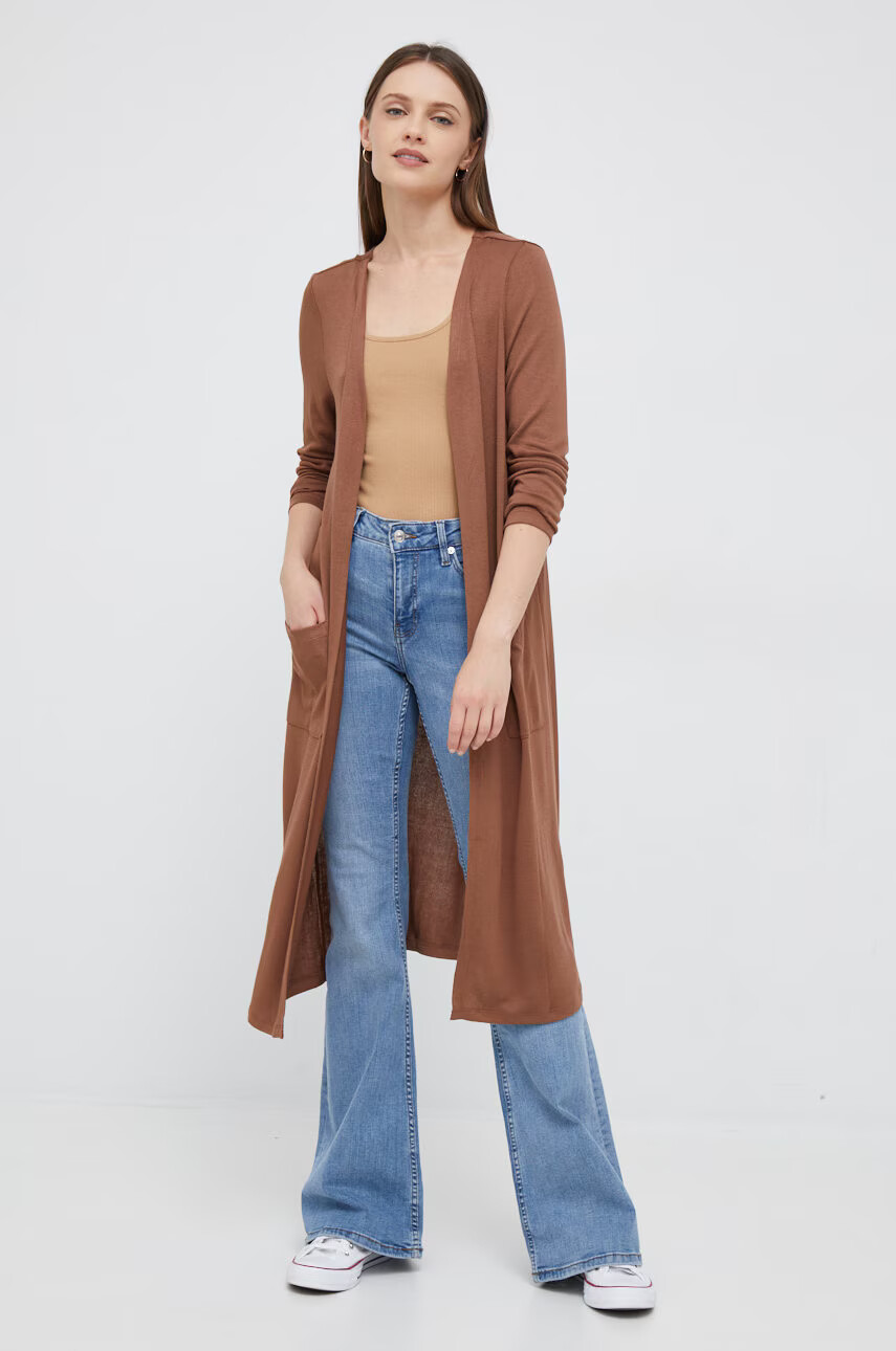 Vero Moda Жилетка в кафяво от лека материя - Pepit.bg