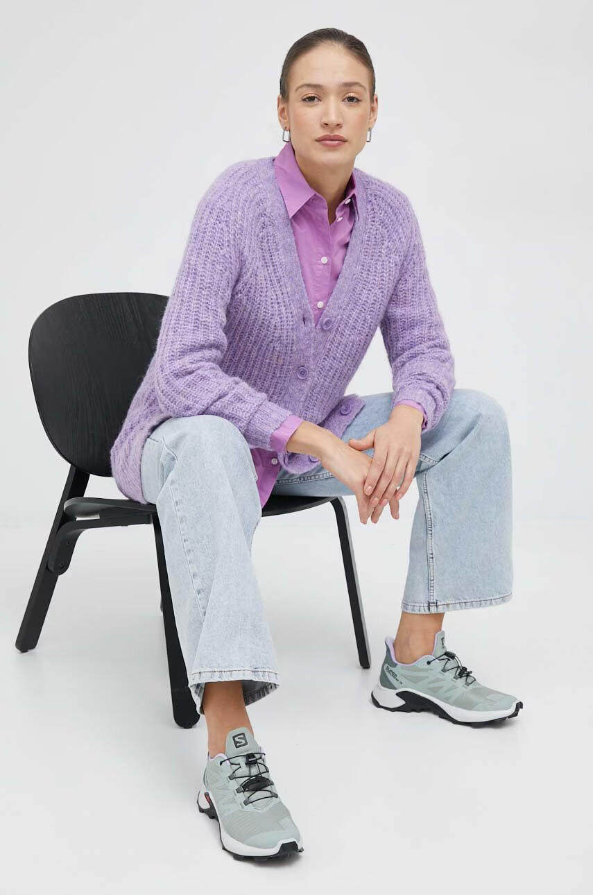 Vero Moda Жилетка с вълна в лилаво - Pepit.bg