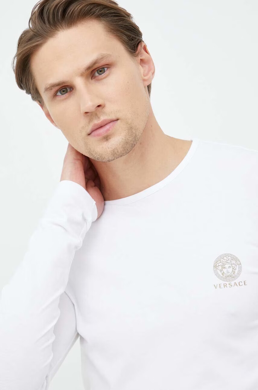 Versace Блуза с дълги ръкави в черно с принт - Pepit.bg