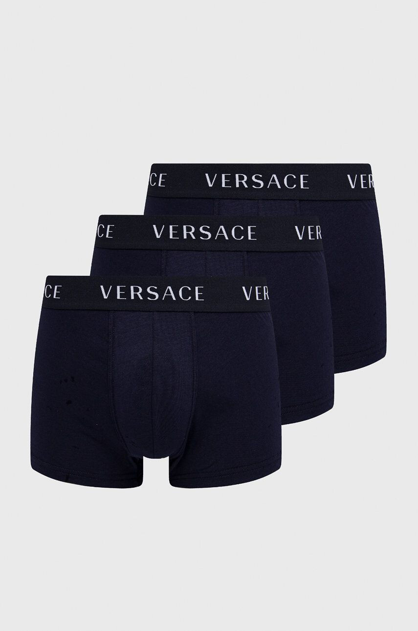 Versace Боксерки (3 чифта) мъжки в тъмносиньо - Pepit.bg