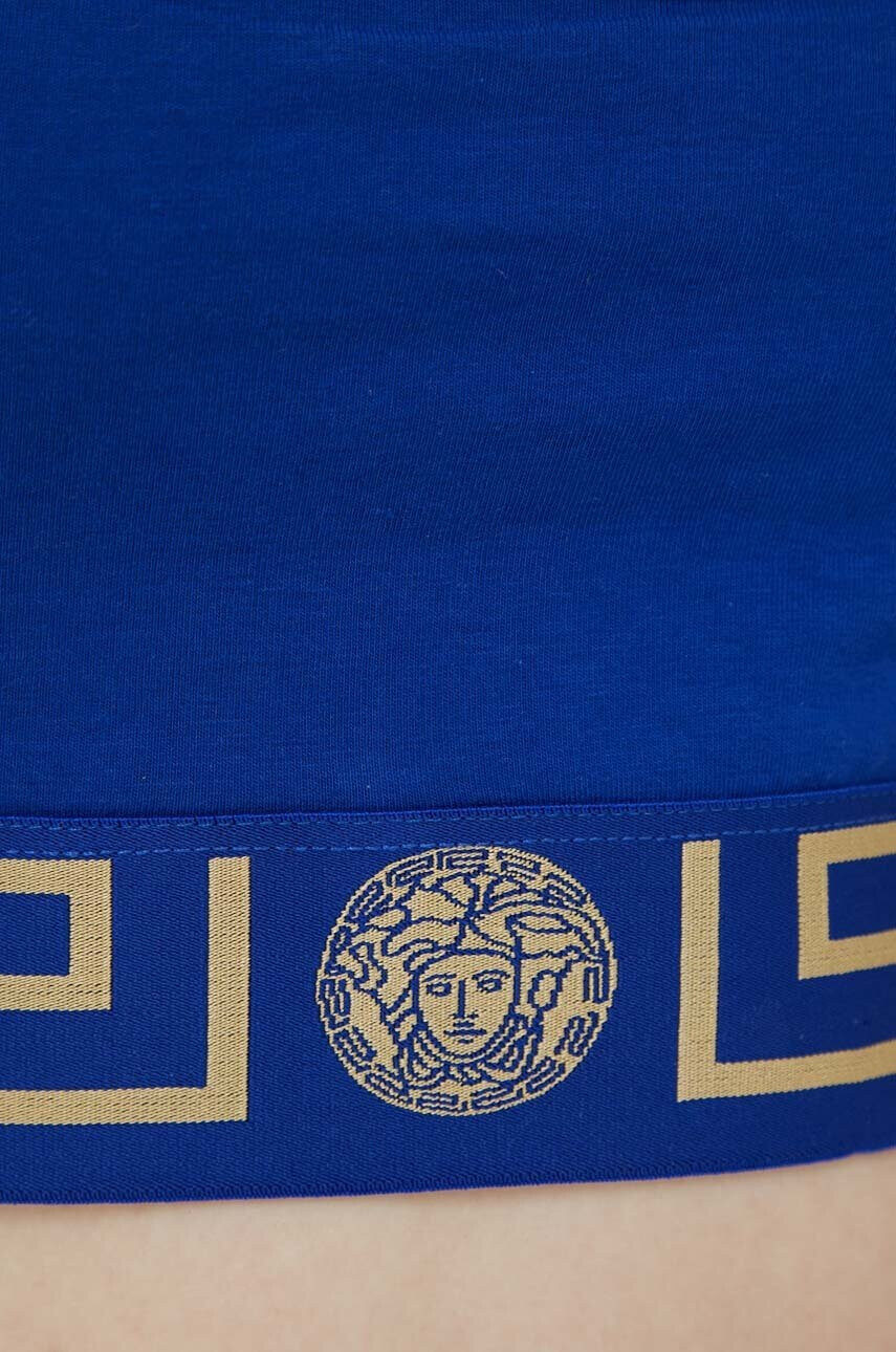 Versace Сутиен в тъмносиньо с изчистен дизайн - Pepit.bg