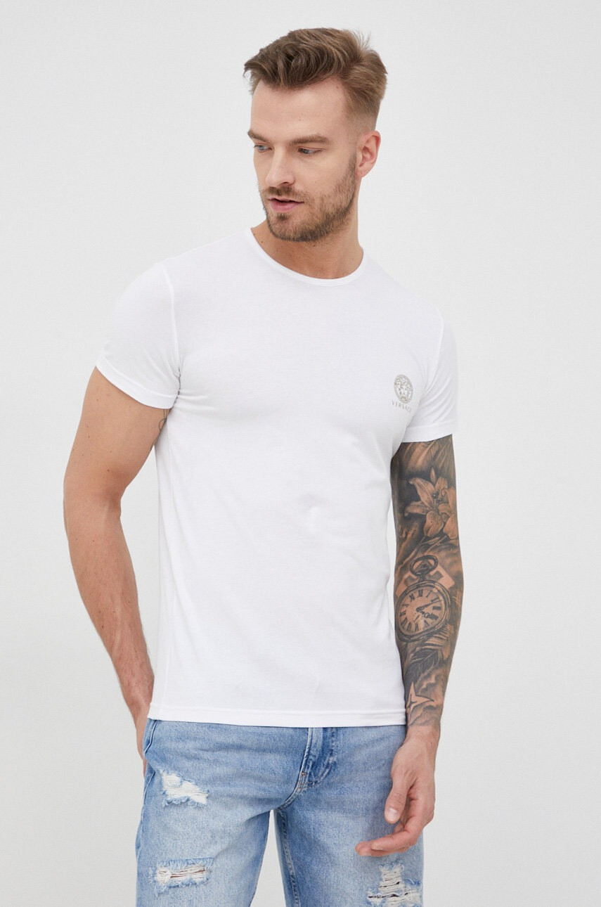 Versace Тениска в бяло с принт - Pepit.bg