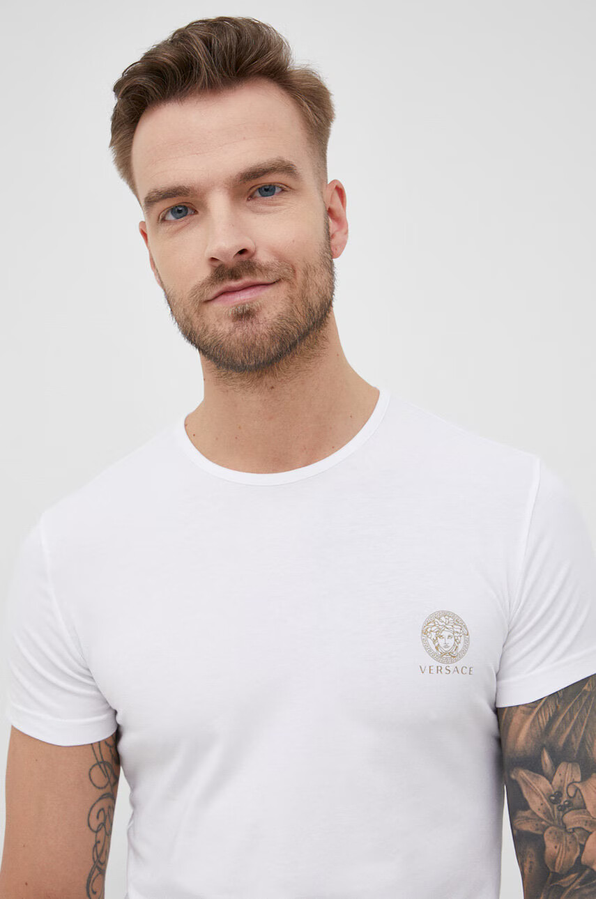 Versace Тениска в бяло с принт - Pepit.bg