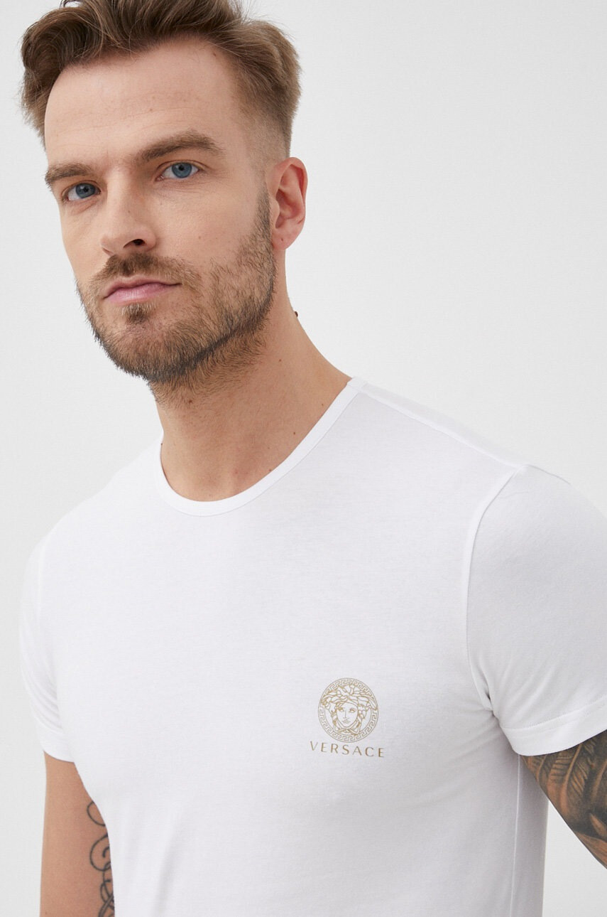 Versace Тениска в бяло с принт - Pepit.bg