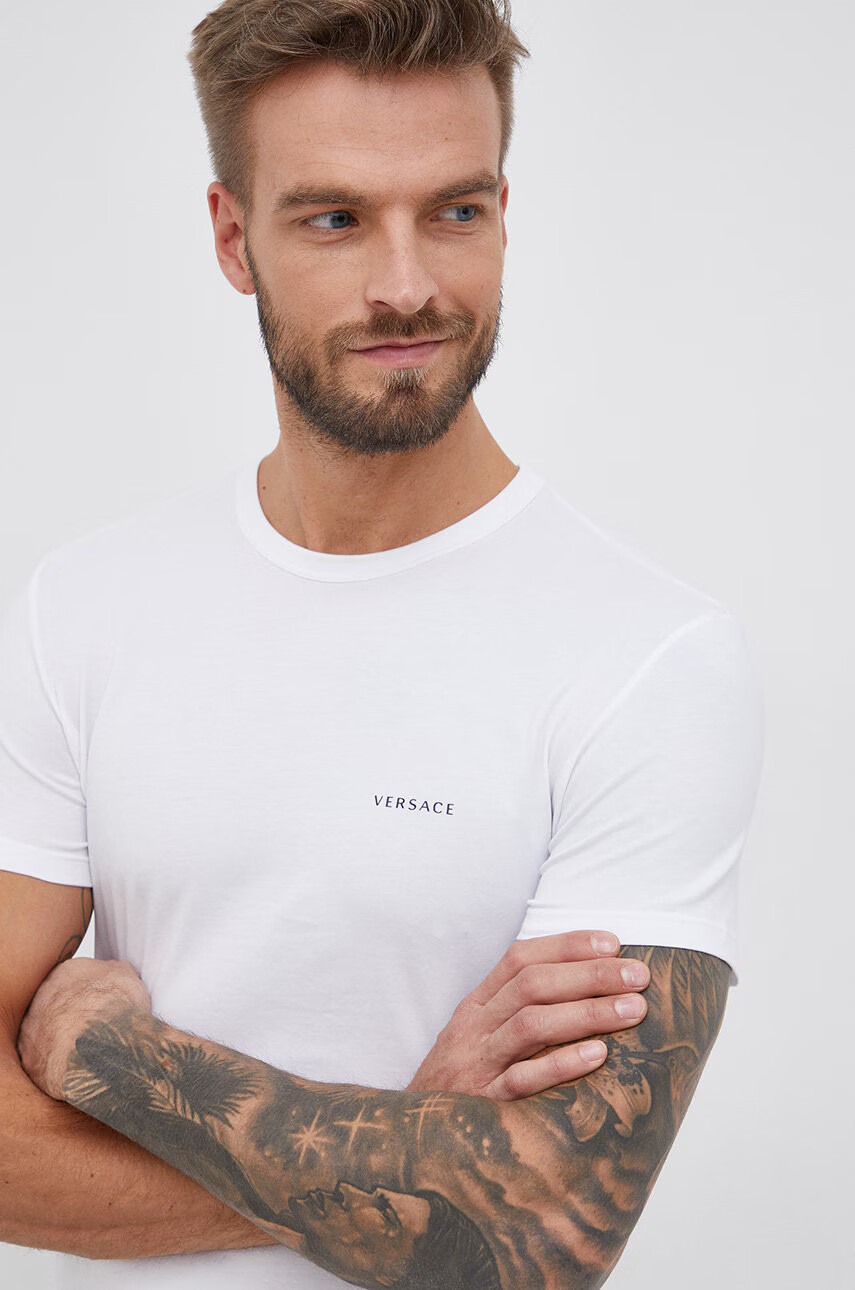 Versace Тениска (2 броя) мъжка с изчистен дизайн - Pepit.bg