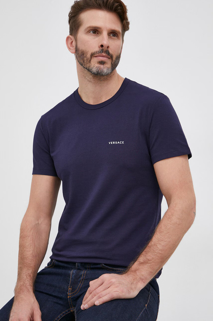 Versace Тениска в бяло с изчистен дизайн - Pepit.bg