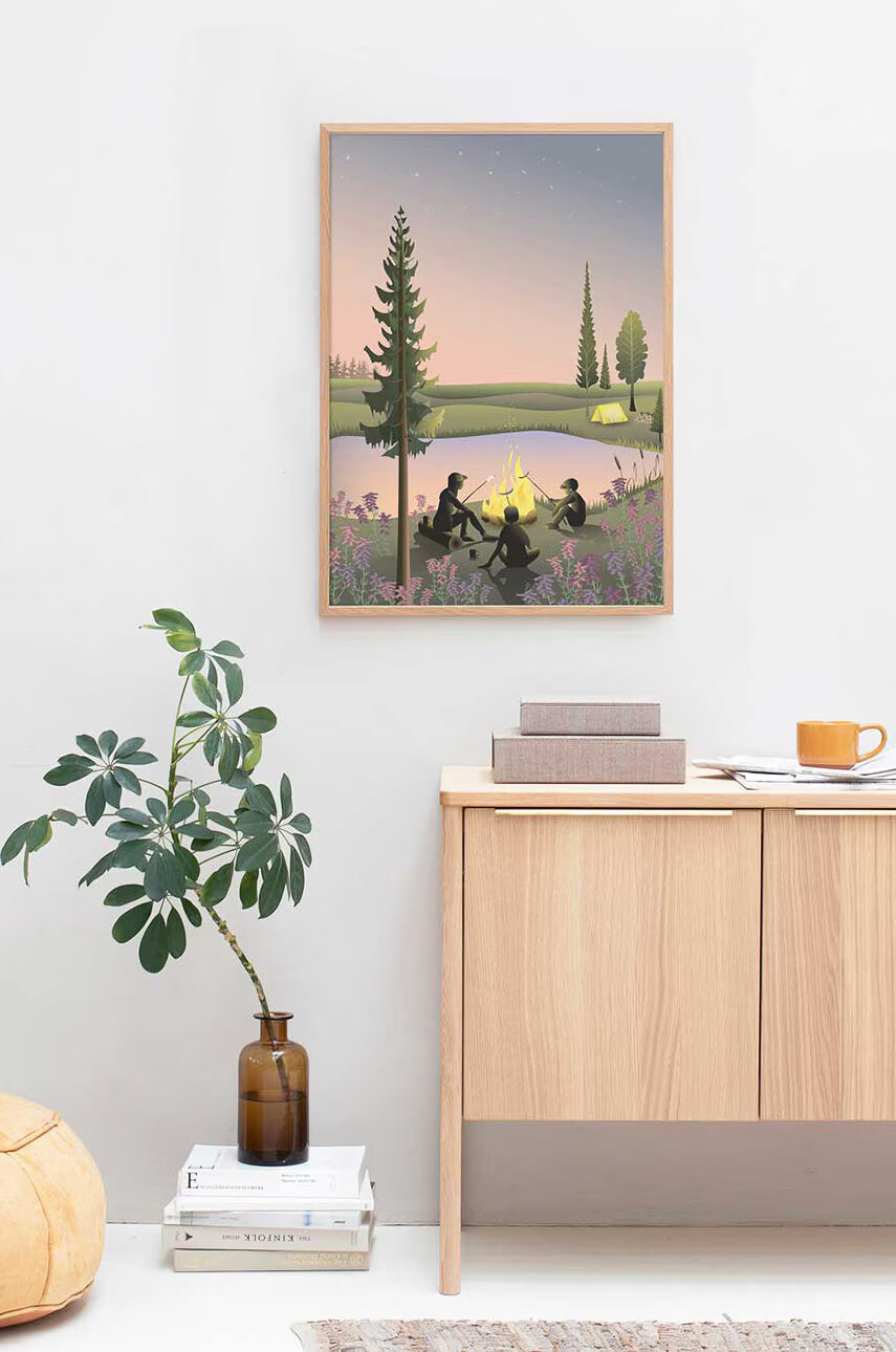 Vissevasse Постер Campfire 50x70 cm - Pepit.bg
