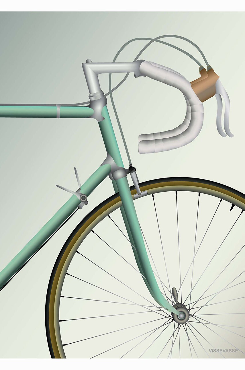 Vissevasse Постер Racing Bicycle 30x40 cm - Pepit.bg