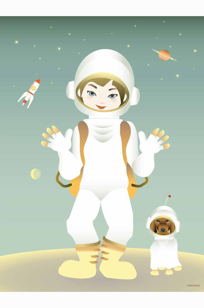 Vissevasse Постер The Astronaut 30x40 cm - Pepit.bg