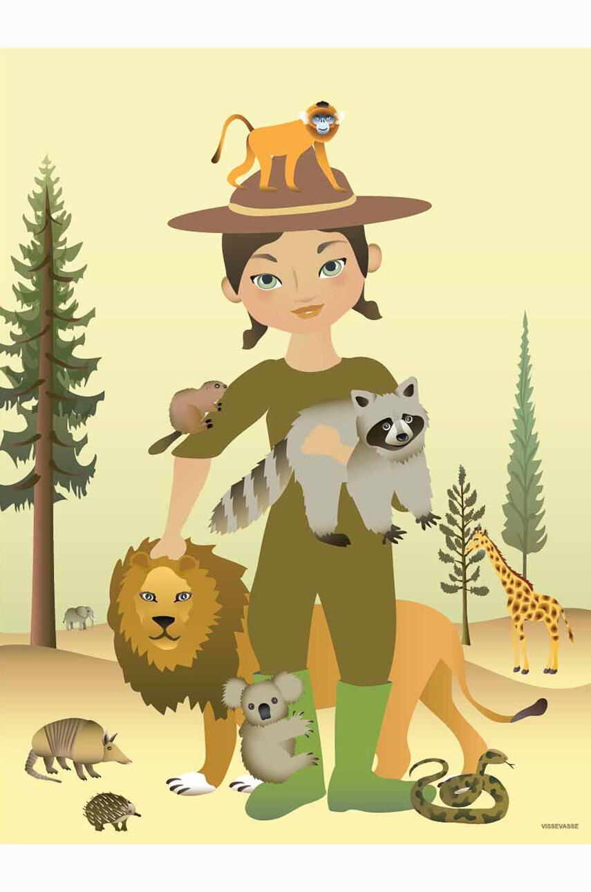 Vissevasse Постер The Zookeeper 30x40 cm - Pepit.bg