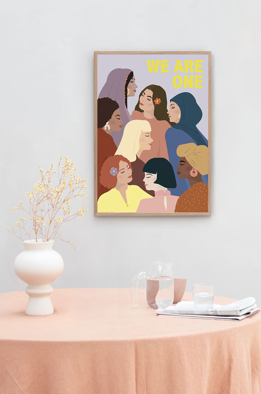 Vissevasse Постер We Are One 30x40 cm - Pepit.bg