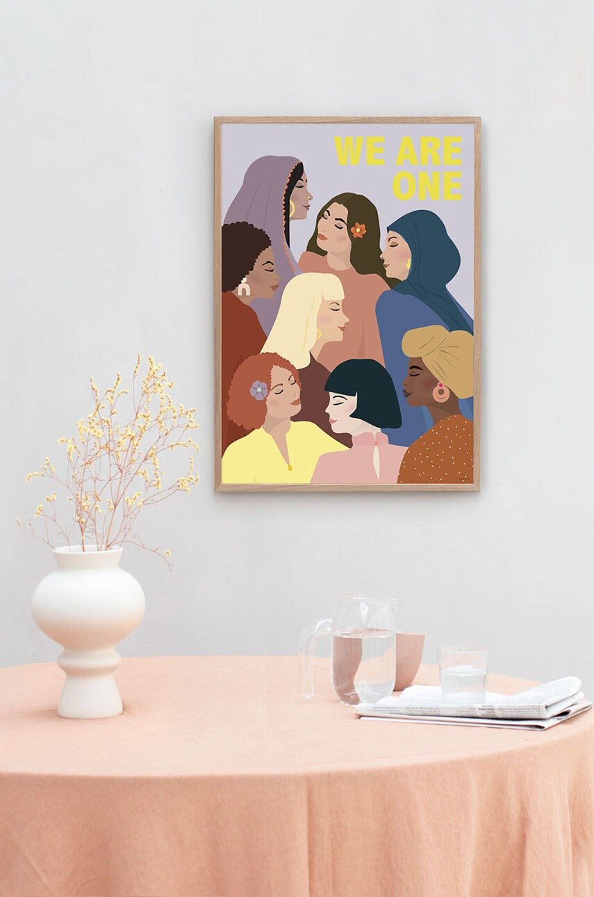 Vissevasse Постер We Are One 50x70 cm - Pepit.bg