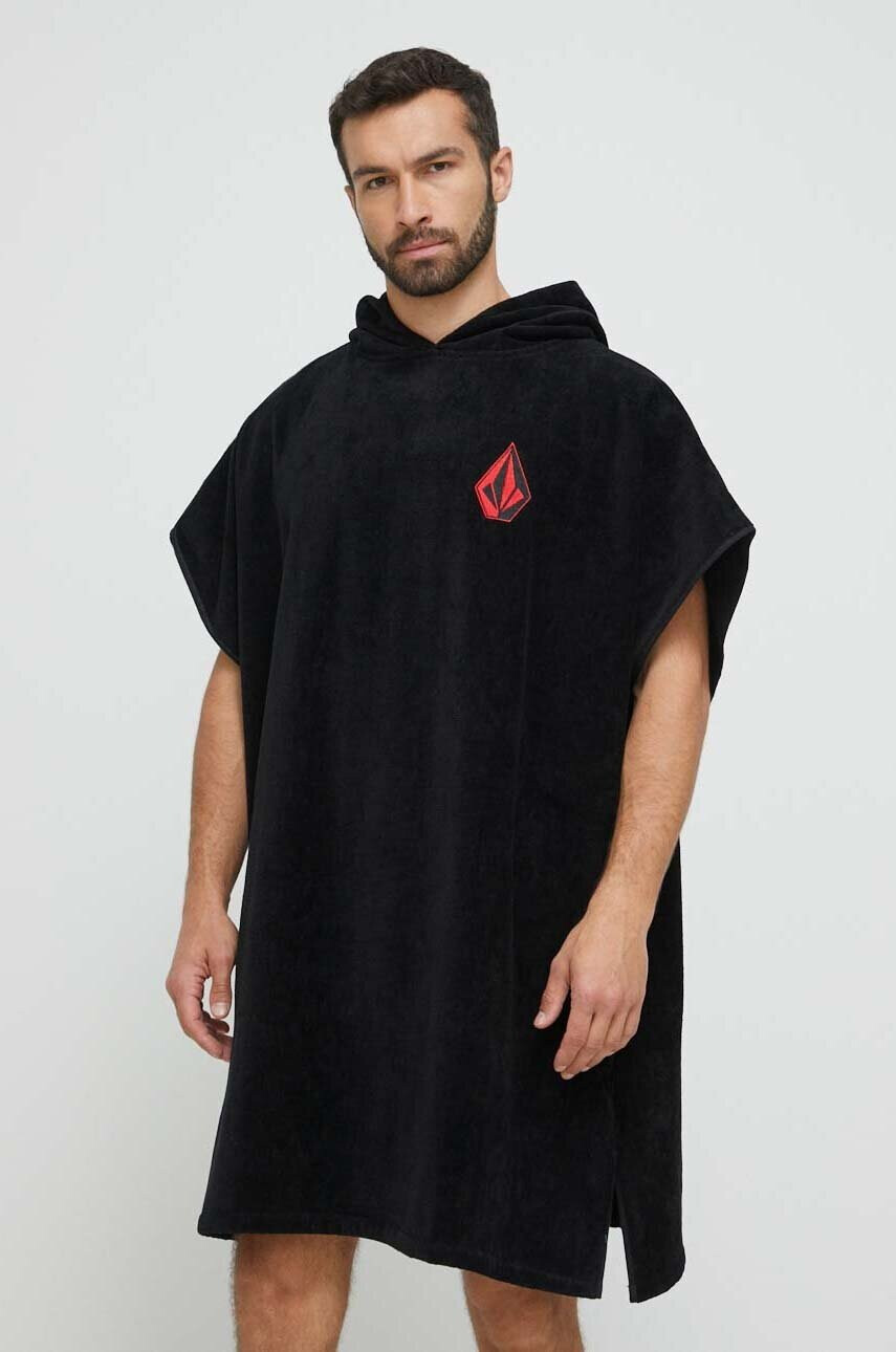 Volcom Памучна кърпа в черно - Pepit.bg