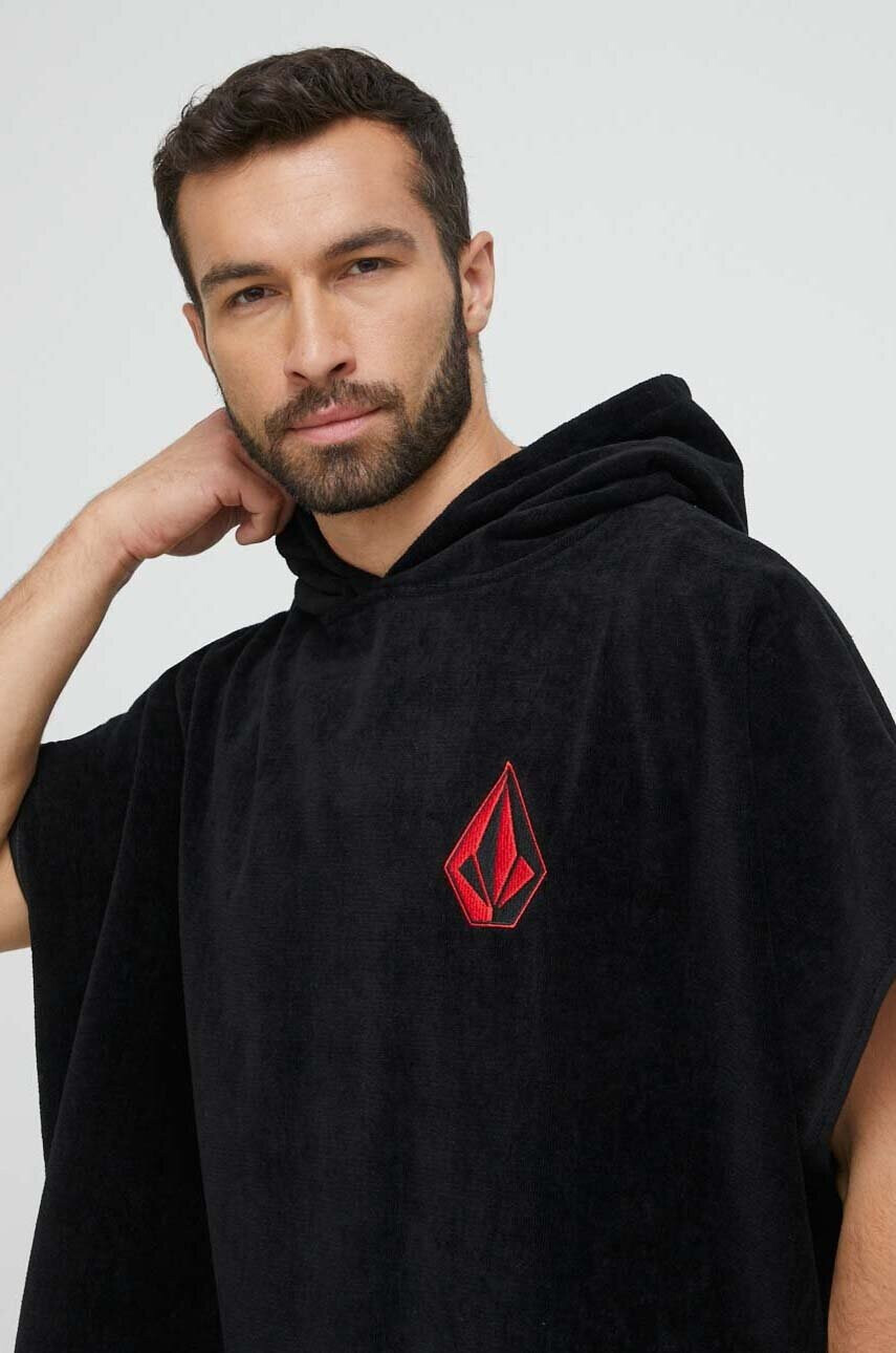 Volcom Памучна кърпа в черно - Pepit.bg