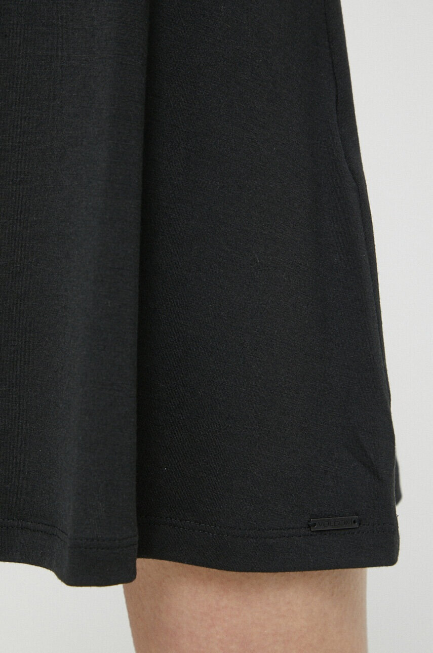 Volcom Рокля в черно къс модел с кройка по тялото - Pepit.bg