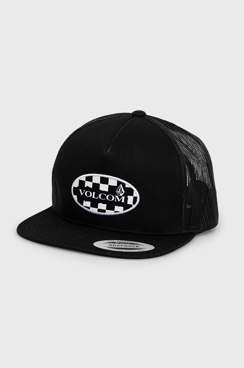 Volcom Шапка в черно с апликация - Pepit.bg