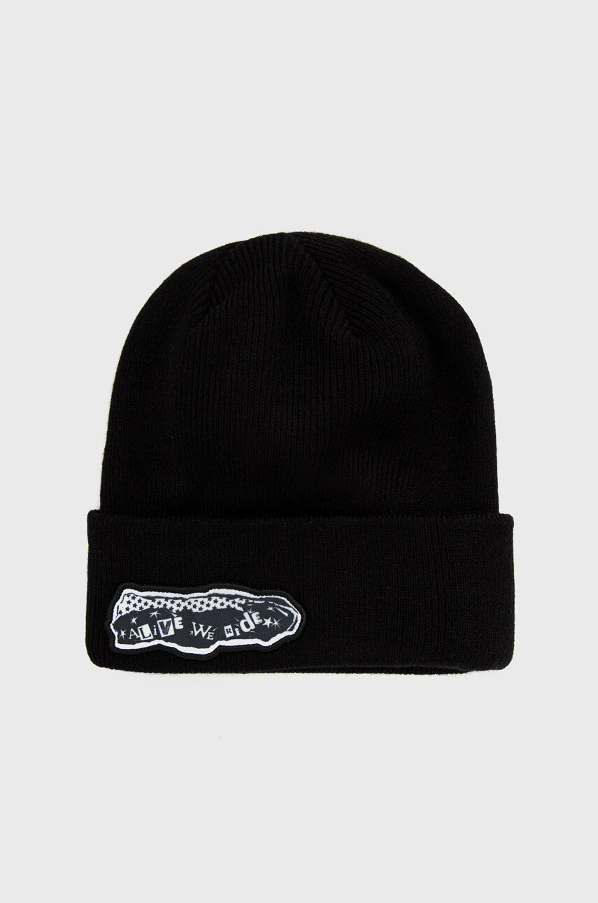 Volcom Шапка в черно с фина плетка - Pepit.bg