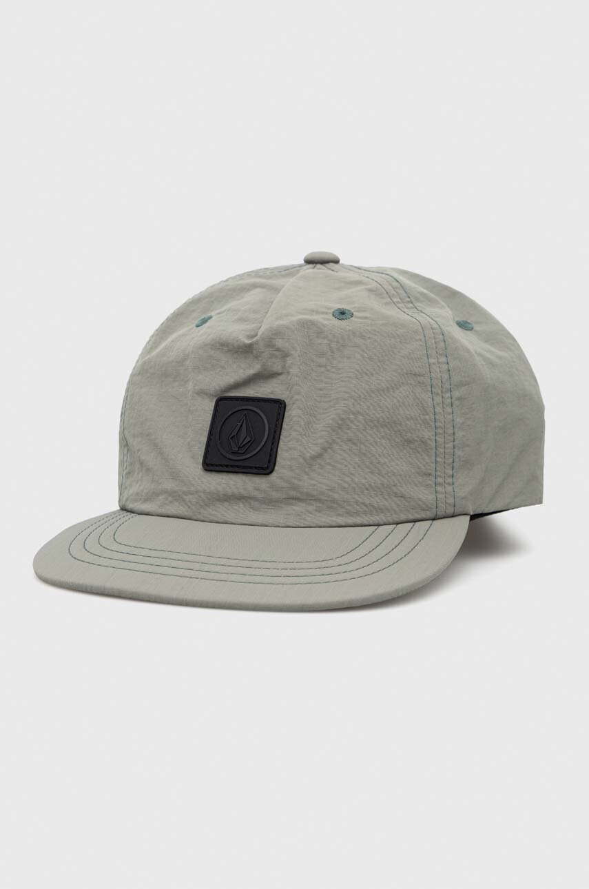 Volcom Шапка с козирка в зелено с апликация - Pepit.bg