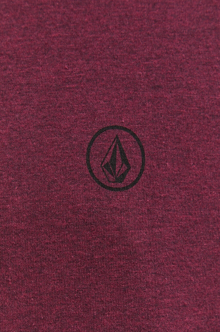Volcom Тениска в бордо с изчистен дизайн - Pepit.bg