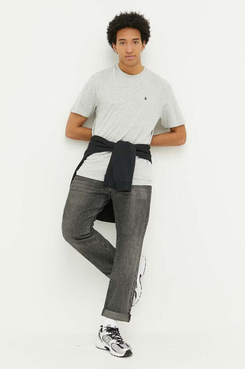 Volcom Тениска в сиво меланж на - Pepit.bg