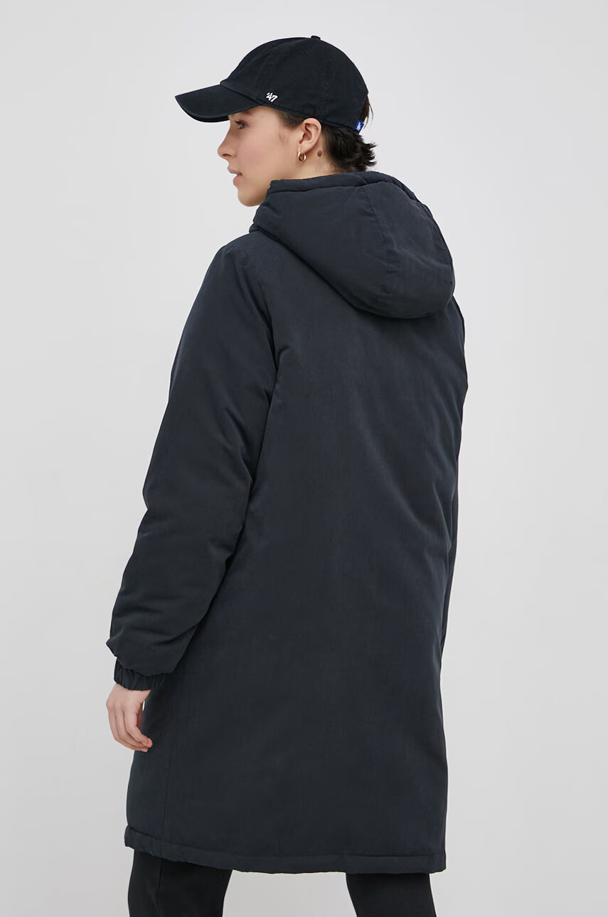 Volcom Яке в черно със зимна изолация с уголемена кройка - Pepit.bg