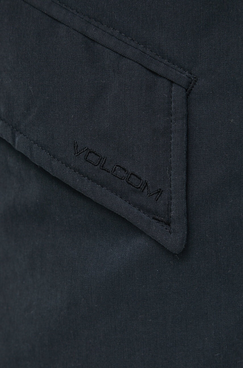 Volcom Яке в черно със зимна изолация с уголемена кройка - Pepit.bg
