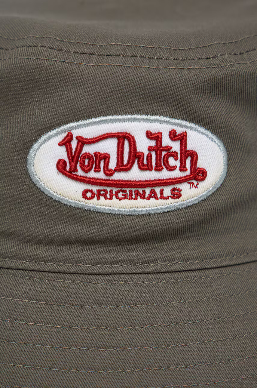 Von Dutch Памучна капела в зелено от памук - Pepit.bg