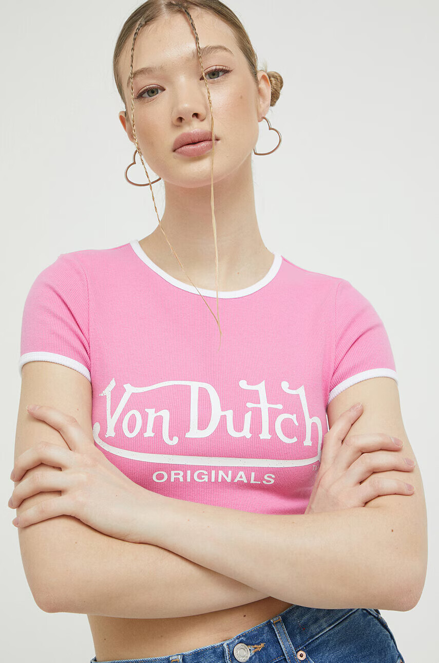 Von Dutch Тениска в розово - Pepit.bg