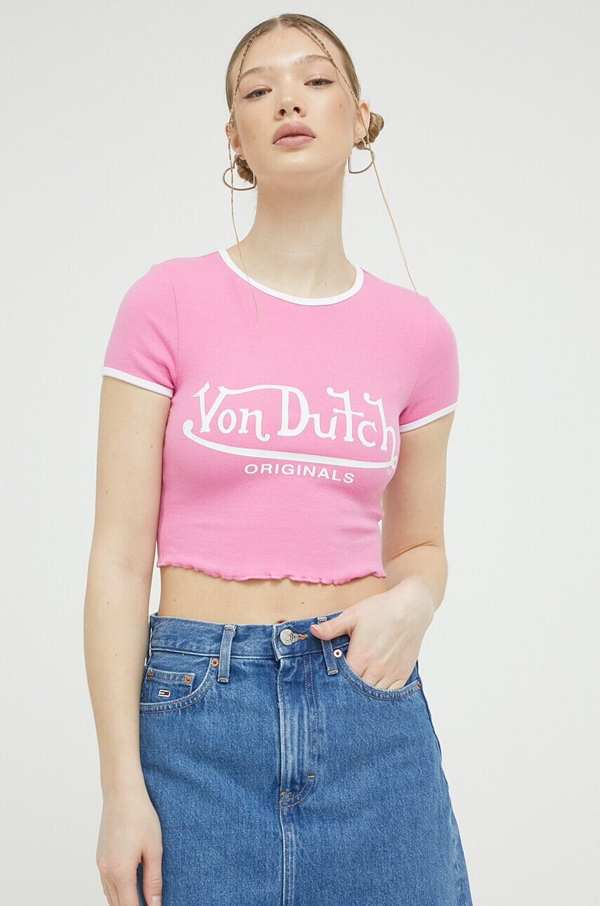 Von Dutch Тениска в розово - Pepit.bg