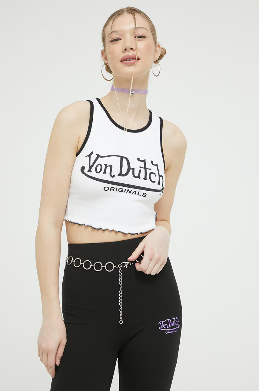 Von Dutch Топ дамски в бяло - Pepit.bg