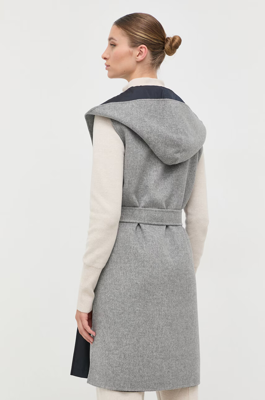 Weekend Max Mara Елек с две лица дамски в сиво преходен модел - Pepit.bg