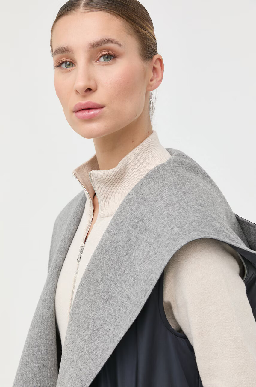 Weekend Max Mara Елек с две лица дамски в сиво преходен модел - Pepit.bg