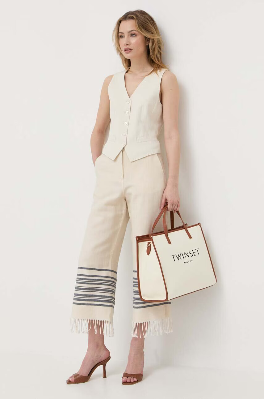Weekend Max Mara Елек с лен - Pepit.bg