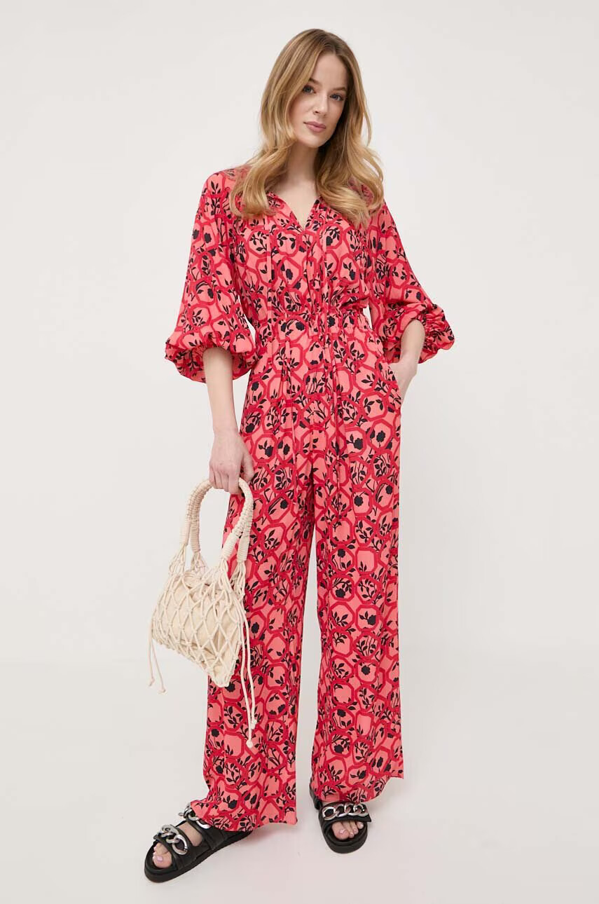 Weekend Max Mara Гащеризон в червено с овално деколте - Pepit.bg