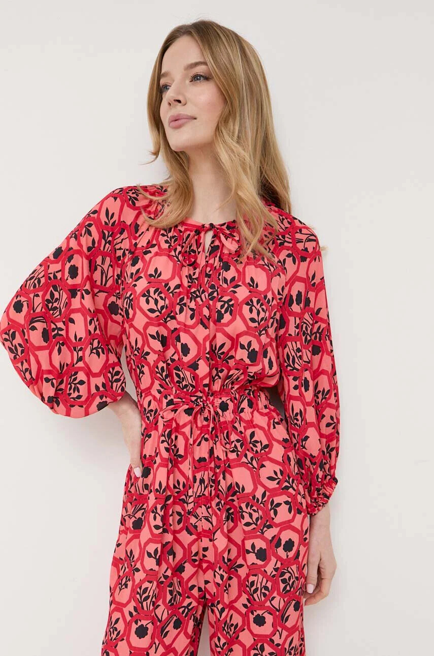 Weekend Max Mara Гащеризон в червено с овално деколте - Pepit.bg