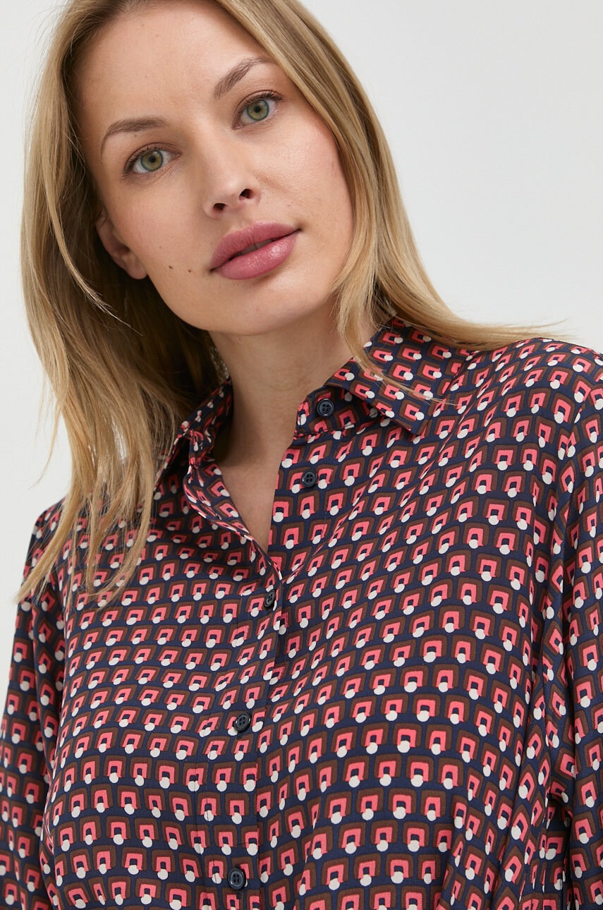 Weekend Max Mara Копринена рокля къса разкроен модел - Pepit.bg