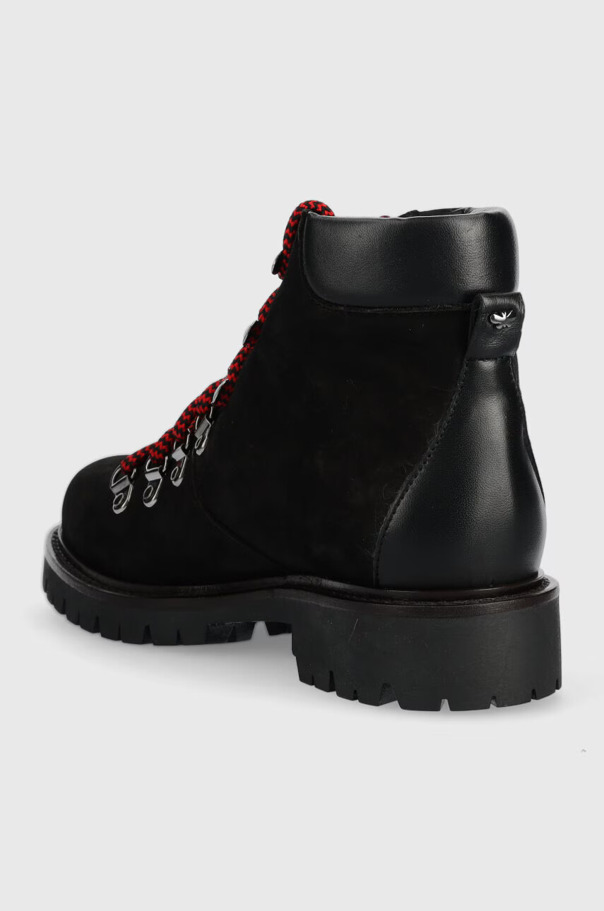 Weekend Max Mara Кожени кубинки в черно с платформа - Pepit.bg