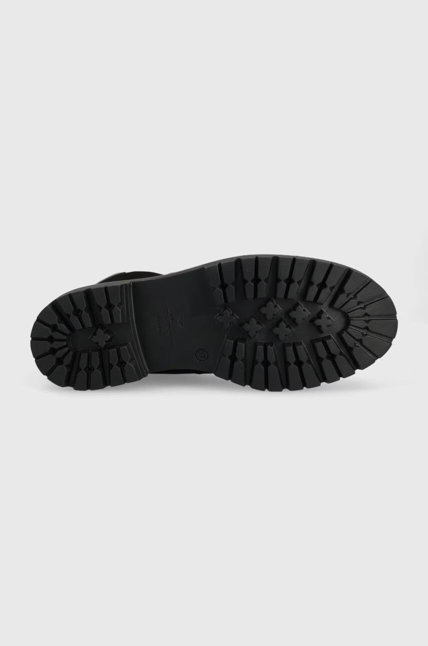 Weekend Max Mara Кожени кубинки в черно с платформа - Pepit.bg