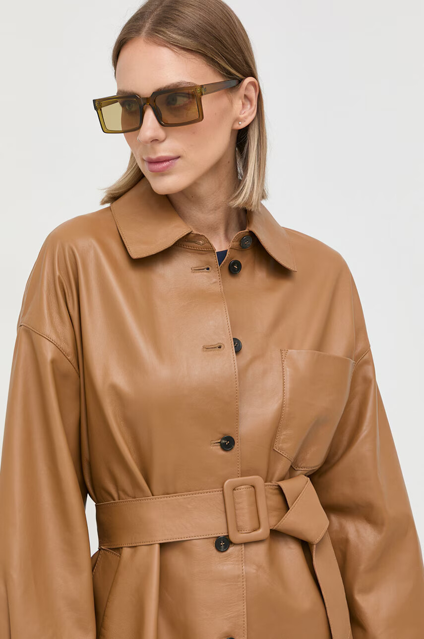 Weekend Max Mara Кожено палто - Pepit.bg