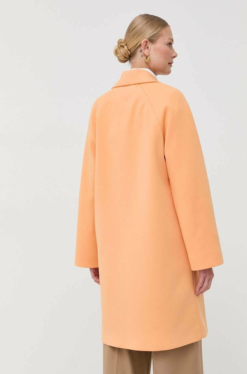 Weekend Max Mara Палто в оранжево преходен модел с двуредно закопчаване - Pepit.bg