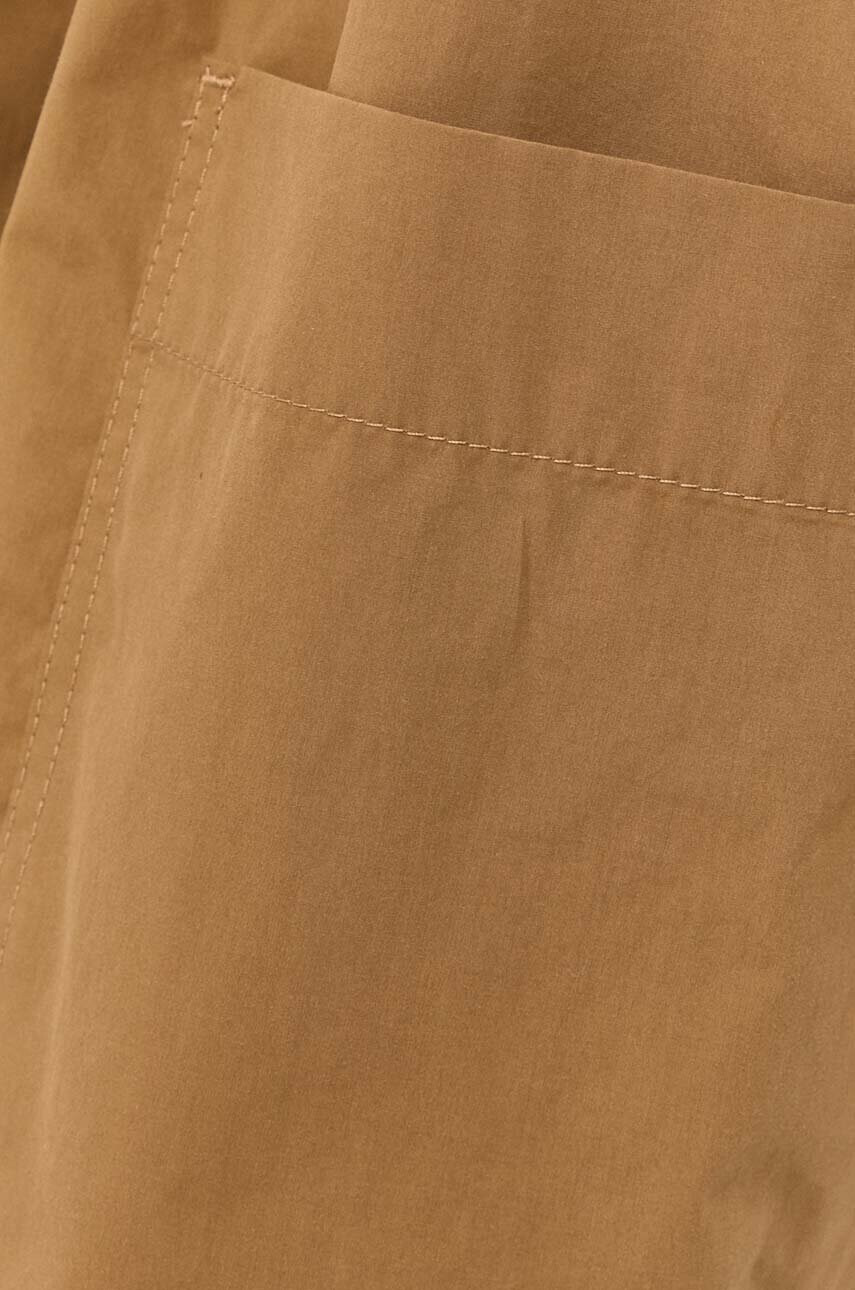 Weekend Max Mara Памучен гащеризон в бежово от памук с яка - Pepit.bg