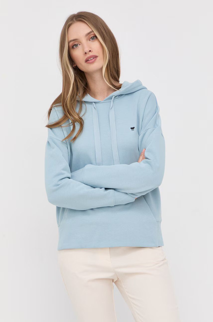 Weekend Max Mara Памучен суичър дамска с изчистен дизайн - Pepit.bg