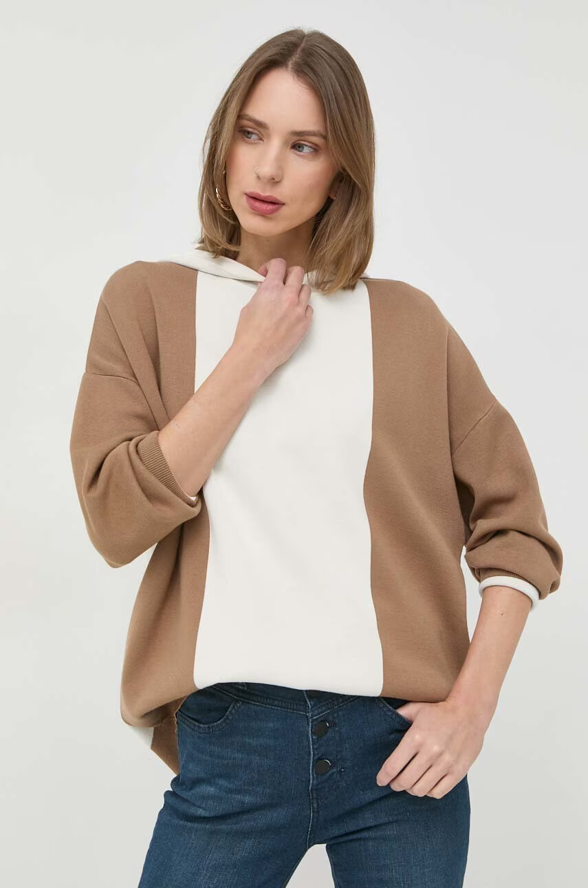 Weekend Max Mara Пуловер дамски в кафяво от лека материя - Pepit.bg